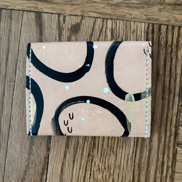 Lisa Chow Leather Card Case - Licorice Spots - Picture 2 of 4